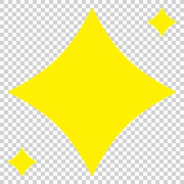Sparkle, shiny, clean, star icon, decoration (yellow) Stock Illustration