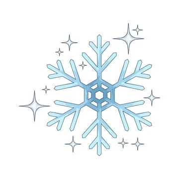 Sparkle snow illustration Stock Illustration