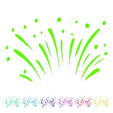 Sparkle sparkles vector cartoon graphic Stock Illustration