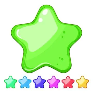 Sparkle star cartoon vector graphic Stock Illustration