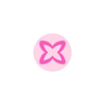Sparkle star gradient blurred element in circle, vector Y2K pink soft flash 스톡 일러스트