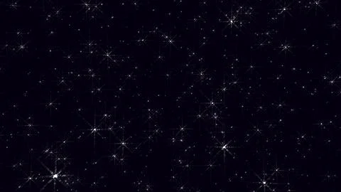 Sparkle stardust background black dark deep space night sky glitter shine Stock Illustration