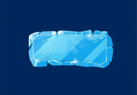 Sparkle stone board with text space, glassy rock banner with cracked, vector イラスト素材