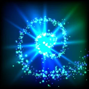 Sparkle swirl Stock Illustration