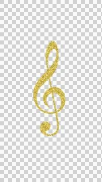 Sparkle Treble Clef Stock Illustration
