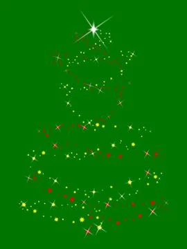 Sparkle tree Stock Illustration