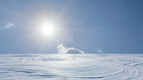 Sparkle winter day scene time lapse scene Stock Footage 289621422
