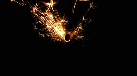 Sparkler 04 Stock Footage 46161311