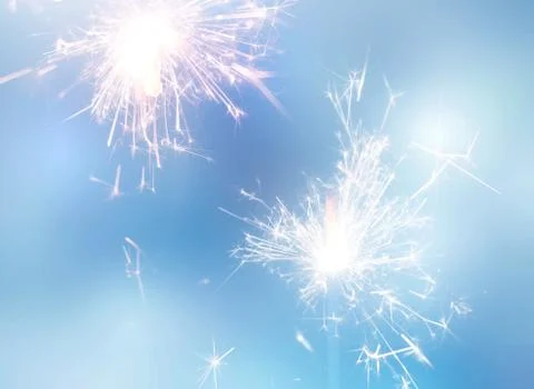 Sparkler blurred background. Stock Photos