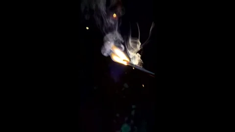 Sparkler with blurred fireworks light Stock Footage 319441115