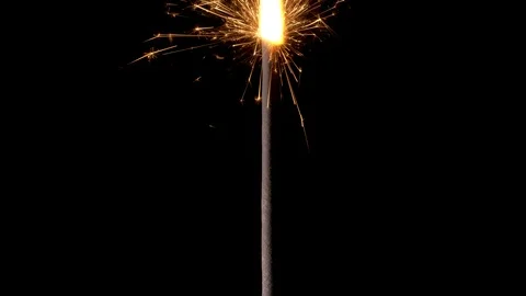 Sparkler burning. Stock Footage 117530167