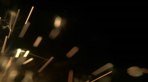Sparkler burning isolated in slow-motion in macro shot Stock Footage 56329078