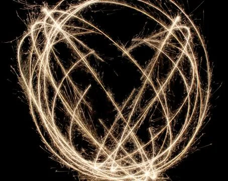 Sparkler circle as 库存照片