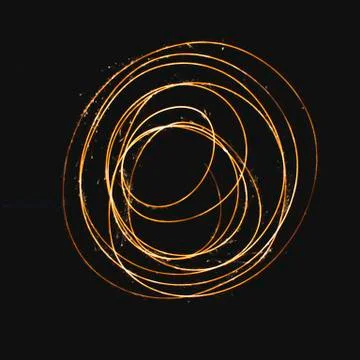 Sparkler Circle Shapes Fotos Stock