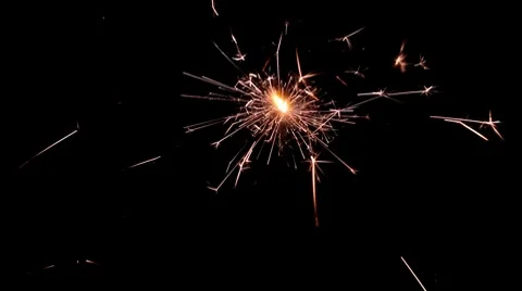 Sparkler Closeup 01 Stock-Footage 8601202