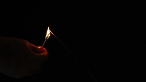 Sparkler in the dark at Christmas 스톡 동영상 134329414