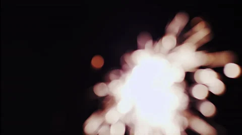 Sparkler defocus closeup Video stock 55971640