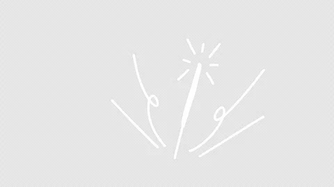Sparkler doodle animation, transparent background 库存影片 333985743