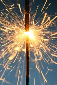 Sparkler fire Foto stock