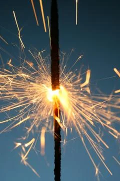 Sparkler fire Stock Photos