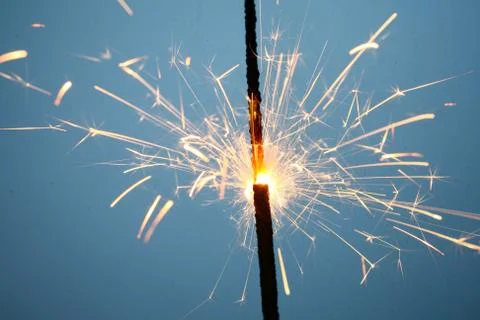 Sparkler fire Stock Photos