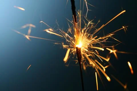 Sparkler fire Foto stock
