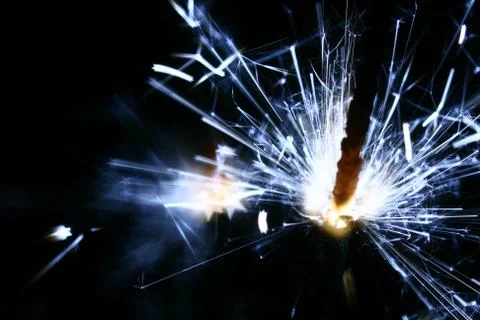 Sparkler fire Stock Photos