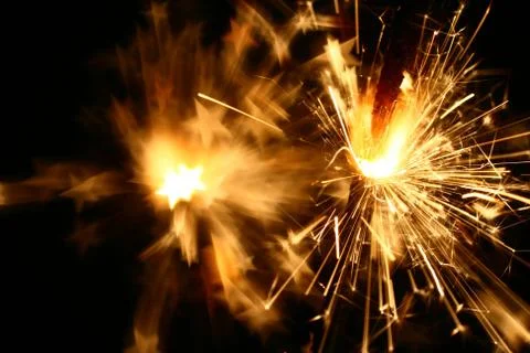 Sparkler fire Stock Photos