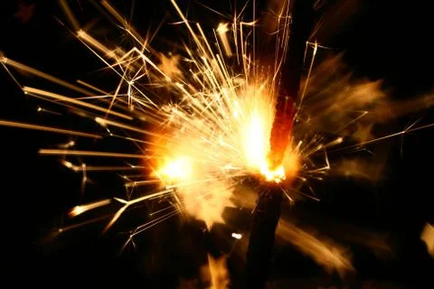 Sparkler fire Foto stock