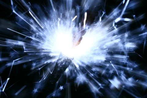 Sparkler fire Foto stock