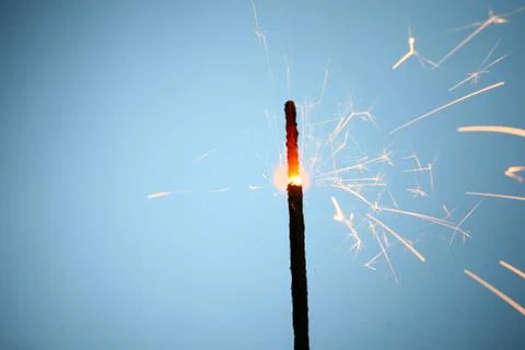 Sparkler fire Stock Photos