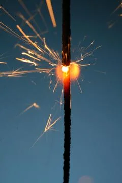 Sparkler fire Foto stock