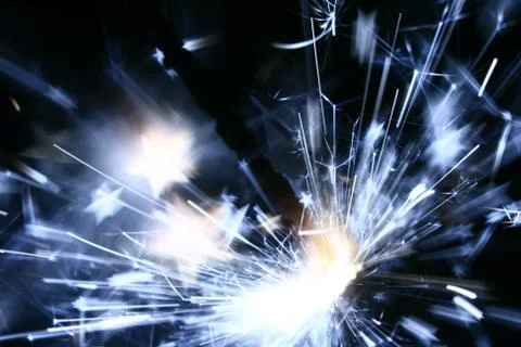Sparkler fire Stock Photos