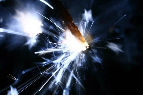 Sparkler fire Foto stock
