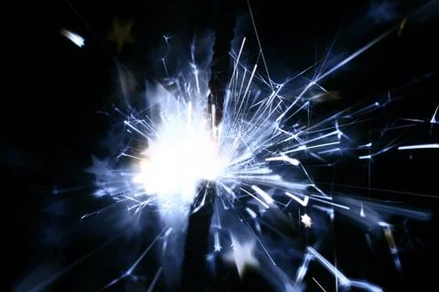 Sparkler fire Foto stock