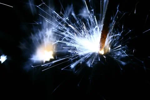 Sparkler fire Stock Photos