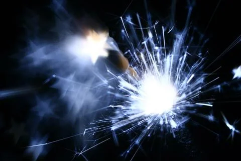 Sparkler fire Stock Photos
