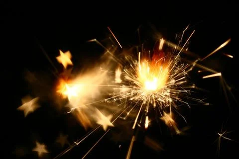 Sparkler fire Foto stock