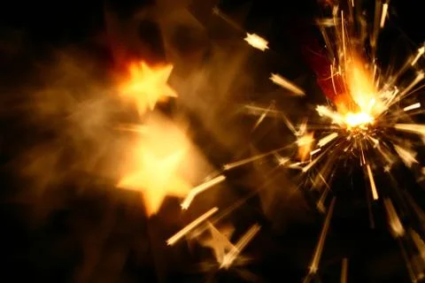 Sparkler fire Foto stock