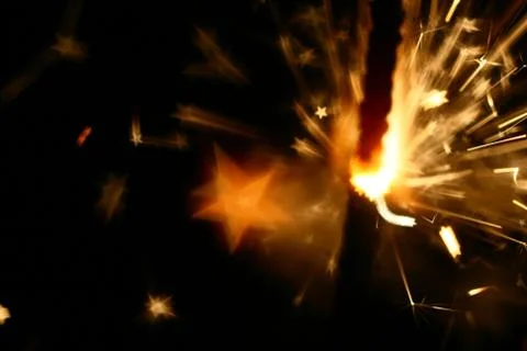 Sparkler fire Stock Photos