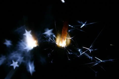 Sparkler fire Stock Photos