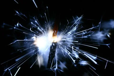 Sparkler fire Stock Photos