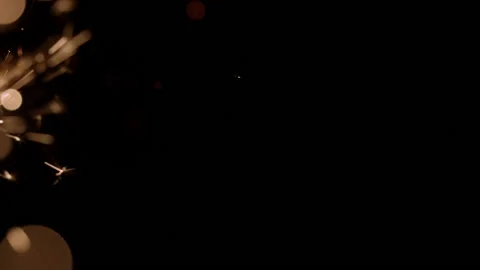 Sparkler Firework With Bokeh Effects Stock Footage 233459968