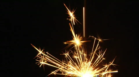 Sparkler Stock Footage 550204