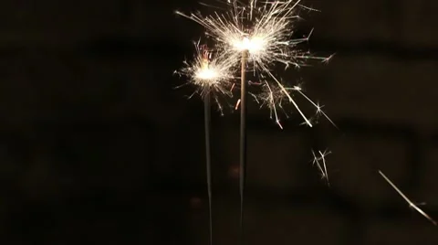 Sparkler Stock Footage 8986821