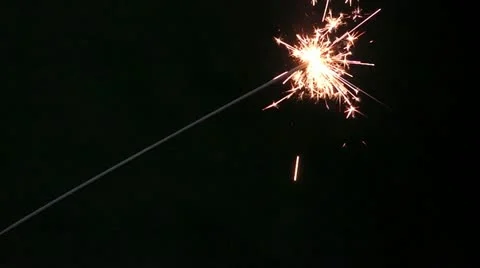 Sparkler Stock Footage 21763623