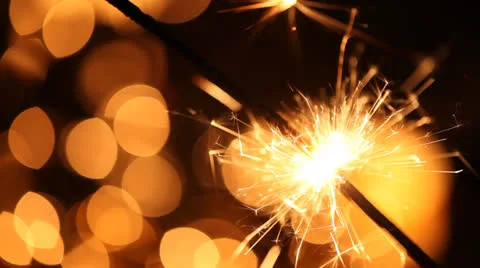 Sparkler Stock Footage 23405284
