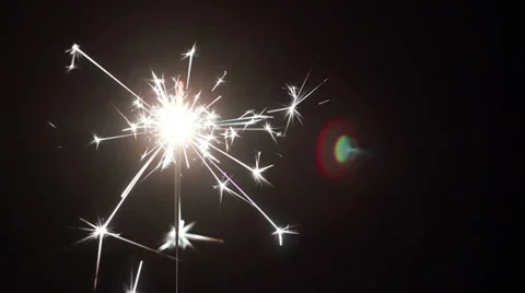 Sparkler Stock Footage 33598833