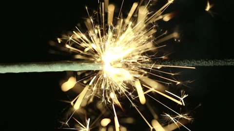 Sparkler Stock Footage 33743755