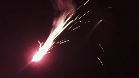 Sparkler Stock Footage 77334935